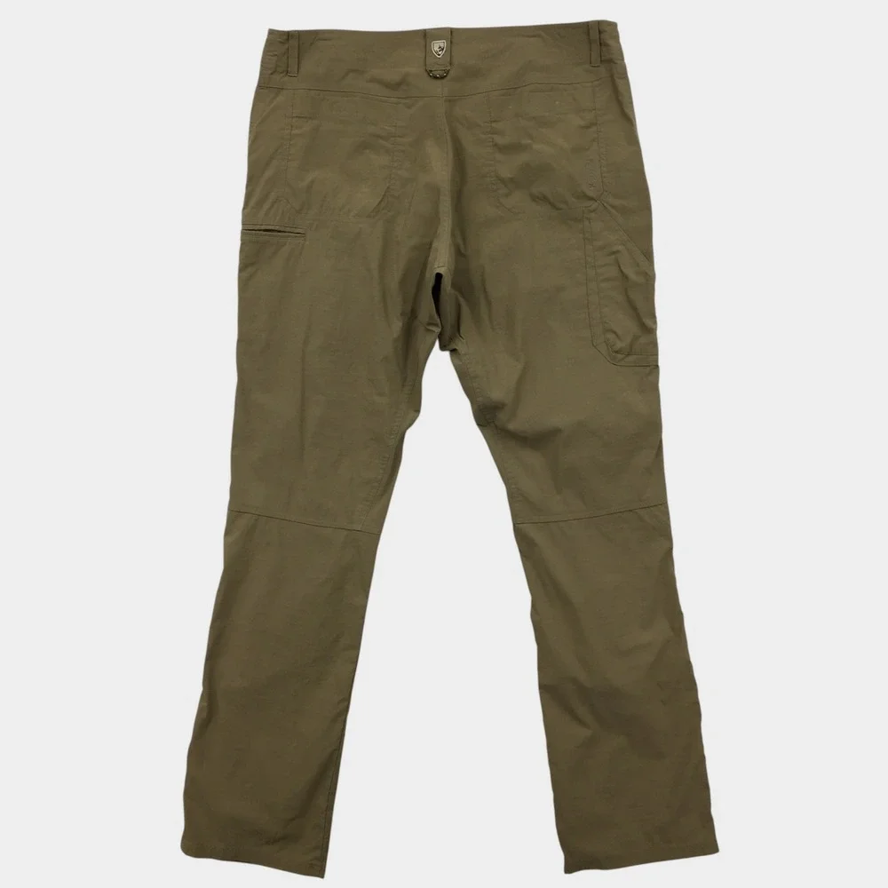 Kuhl Radikl Mens Hiking Pants Brown Nylon Spandex Outdoor Trekking 38x36
